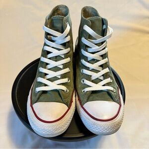 Converse Chuck Taylor All Star High Top Canvas Tie Dyed Olive Grn/Brwn Women’s 8